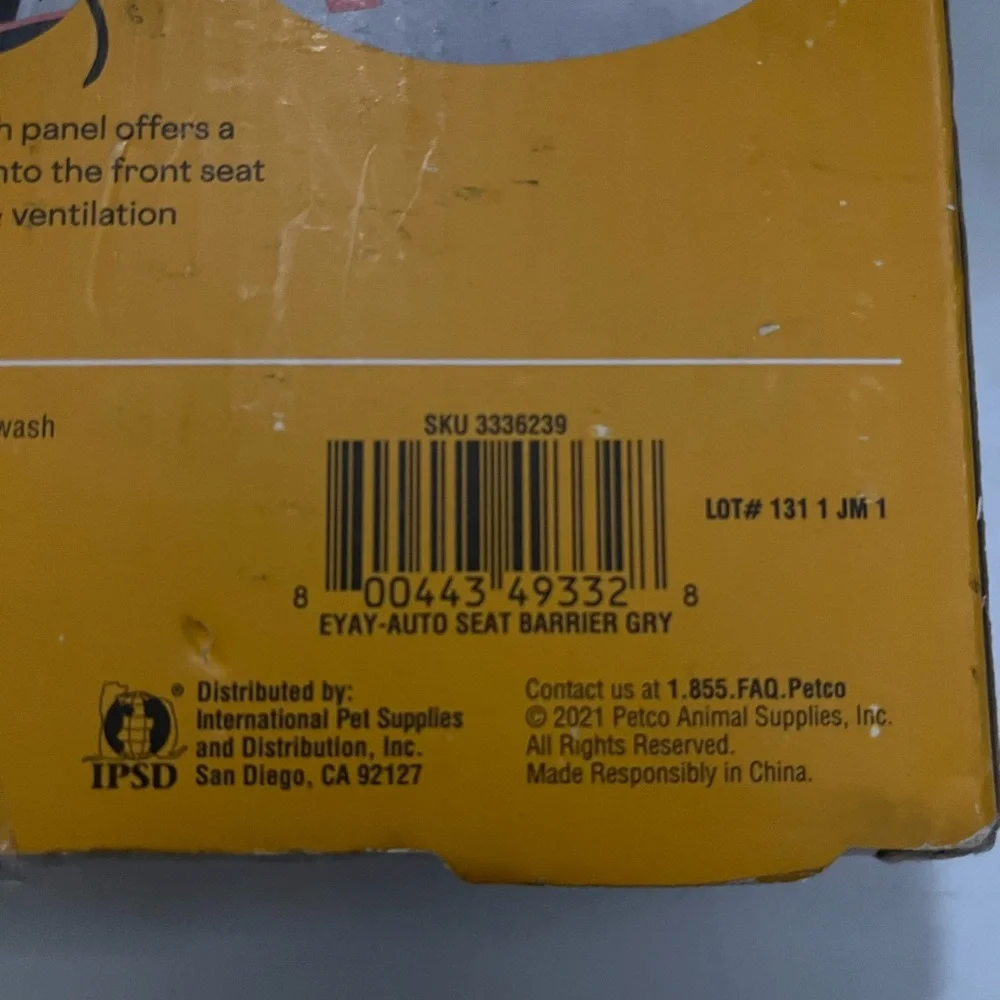 Pet Vehicle Barrier